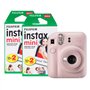 Fujifilm Instax Mini 12 Appareil Photo instantané avec Pack de 40 Films Rose Fleur