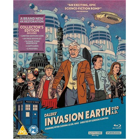 Daleks' Invasion Earth 2150 A.D. 4K Collector's Edition [Blu-ray] [Region A & B & C]