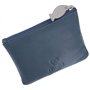 Mala Leather Collection Best Friends Porte-Monnaie pour Pièces avec Porte-clé 4166_65 Marine