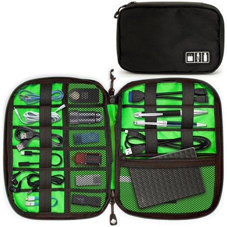 CampTeck U6748 Housse de Rangement Organisateur Câble Sac Accessoires Électroniques pour Chargeurs
