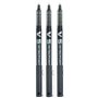 Pilot V5 BX Lot de 3 stylos roller Hi Tecpoint Noir Pointe extra fine 0