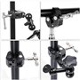 2x Pince crabe - Support de montage - Clip de support de panneau mural de bureau Filetage professionnel 1/4" et 3/8" - Support d