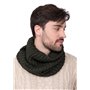 likemary Snood Homme – Tour de Cou & Cache Cou en Laine Mérinos – Écharpe Tubulaire Fait Main – Cadeau Éthique et Chaleureux Cam