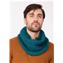 likemary Snood Homme – Tour de Cou & Cache Cou en Laine Mérinos – Écharpe Tubulaire Fait Main – Cadeau Éthique et Chaleureux ble