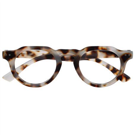 OPULIZE RIO Lunettes de Lecture Anti-Lumière Bleue - Monture Partie Supérieure Droite - Marron Écaille de Tortue - Hommes et Fem