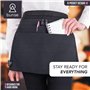 Bunse 6 Poche Denim Marché Trader Argent Ceinture Pour Restaurants, Festivals, Fetes, SPORTS Clubs - Noir, Qty 3