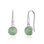 Philip Jones Boucles d'oreilles en aventurine verte avec carte de citation
