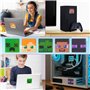 Minecraft Gommettes Autocollantes Enfant Lot de 5 Stickers 3D Lenticulaires Autocollants Ordinateur Portable Cahier Creeper Cade