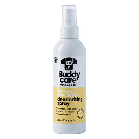 Buddycare | Spray Déodorant pour Chiens - Spray Déodorant Doux & Nourrissant pour Chiens - Avec Aloe Vera & Pro Vitamine B5