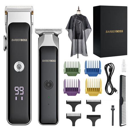 BarberBoss Tondeuse portable pour barbe et cheveux