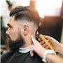 BarberBoss Tondeuse à barbe pour homme – Tondeuse électrique professionnelle rechargeable avec lames en acier inoxydable, idéale