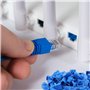 Focenat RJ45 Pince à Sertir, Kit d'outils à sertir RJ45, Outil Sertissage avec 50 Connecteurs, pour Fiche Réseau Ethernet RJ45 C