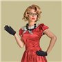 Dokeno Années 50 Costume Accessoires 5 Pièces, Lunettes Gants Bandeau Boucle d'Oreille Collier, Accessoires de Costume pour Soir