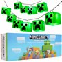 Minecraft Guirlande Lumineuse Creeper LED 165cm Guirlande Lumineuse à Piles Décoration Intérieure Gamer 2 Modes Déco Chambre Idé