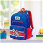 Super Mario Sac a Dos Enfant Garçon Fille Cartable Scolaire 6 Compartiments Sac Primaire Voyage Rentrée Cadeau Gamer