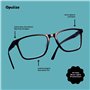 OPULIZE NYX Lunette anti lumiere bleue femme & homme - Lunette Loupe Ecran/Gaming - Anti-éblouissement, UV400, Légère - Rectangu