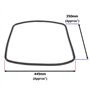 SPARES2GO Joint de porte principal en caoutchouc avec clips de fixation d'angle pour four Whirlpool ACMK ACMT AXMT (445 mm x 350