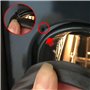 SPARES2GO Joint de porte principal en caoutchouc avec clips de fixation d'angle pour four Whirlpool ACMK ACMT AXMT (445 mm x 350