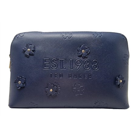 Ted Baker Flarcon Trousse de toilette Motif floral Bleu foncé