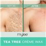 Mylee Cire a crème d'arbre à thé pour peaux sensibles, 450 g - Idéal pour tout le corps - Peut être utilisé au micro-ondes et ut