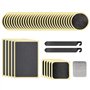 40 Pièces Kit de Réparation de Chambre à Air de Vélo Autocollant - Rustines sans Colle en Formes Ronde