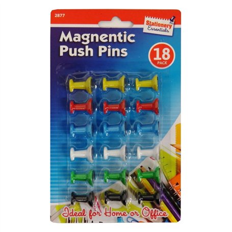 Stationery Essentials Lot de 18 punaises magnétiques