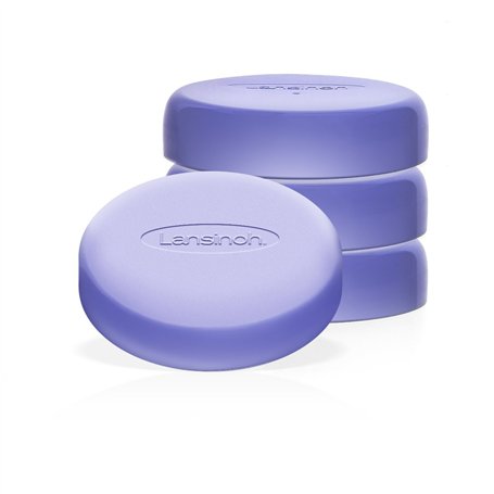 Lansinoh I Lot de 4 capuchons pour biberons et pots de conservation du lait maternel