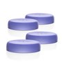Lansinoh I Lot de 4 capuchons pour biberons et pots de conservation du lait maternel
