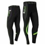 Brisk Bike Pantalon Cycliste Femme Hiver - Pantalons de Cycliste Femme Rembourré Pantalon Cycliste Femme Long (Green/Black, M)