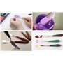EXERZ Ensemble De Couteaux À Palette, 5 Pièces, Acier Inoxydable. Spatule, Grattoir. Fourniture D’art, Accessoires Pour Peinture