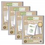 eco-eco Lot de 4 porte-vues transparents avec pochettes en plastique Format A5 50% recyclé 60 pochettes