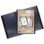 eco-eco Eco066x2 Lot de 2 porte-vues avec pochettes en plastique 50% recyclé Noir Format A4