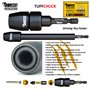 SabreCut SCRK6 6 pièces 65 mm 152 mm et 305 mm Porte-embouts à impact professionnel avec 3 embouts de tournevis magnétiques PZ2