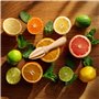 Creative Home Presse Agrumes en Bois | 16 x 3,5 cm (+/- 0,5 cm) | Extracteur de Jus Manuel | Outil de Cuisine Pratique et Durabl