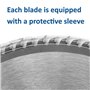 Saxton Blades Lame de scie circulaire Saxton TCT 150 mm x 20 mm alésage x 60 dents + anneau 16 mm et 10 mm compatible avec Ryobi