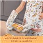 SPOTTED DOG GIFT COMPANY Gants de Four Anti Chaleur au Mignon Chien Imprimé, 100% Coton Maniques Cuisine avec Boucle Suspendue,
