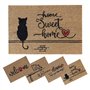 SPOTTED DOG GIFT COMPANY Paillasson en fibre de coco - Pour intérieur et extérieur - Envers en PVC antidérapant - 40 x 60 cm - M
