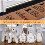 SPOTTED DOG GIFT COMPANY Paillasson en fibre de coco - Pour intérieur et extérieur - Envers en PVC antidérapant - 40 x 60 cm - M