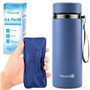 Packs de glace avec bouteille isolée par Tilcare - Refroidissement prolongé 4X