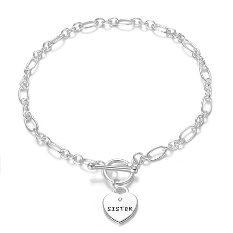 Philip Jones Bracelet à breloques Sister créé avec des cristaux Zircondia®