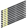 10 x SabreCut SCRH4152_10 152 mm H4 Hex Magnétique Impact Tournevis Embouts Set Single End Heavy Duty Compatible avec Dewalt Mil