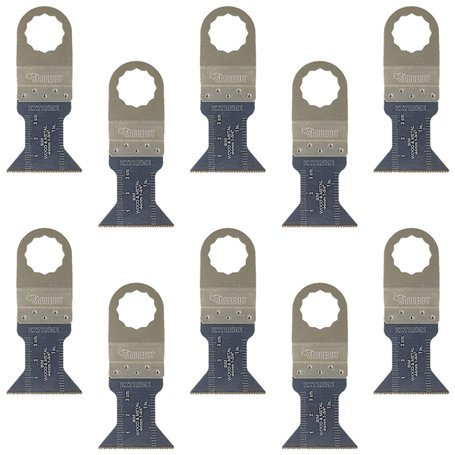 SabreCut SC44B_10 Lot de 10 lames bimétalliques compatibles avec les outils multifonctions oscillants Fein SuperCut et Festool V