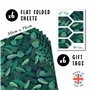 Central 23-6 feuilles de papier d'emballage - Feuilles et plantes vertes - Emballage cadeau écologique pour homme et femme - Rec