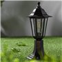 CGC Lighting extérieur jardin noir Poteau de Borne Luminaire Lanterne luminaire lampadaire chemins