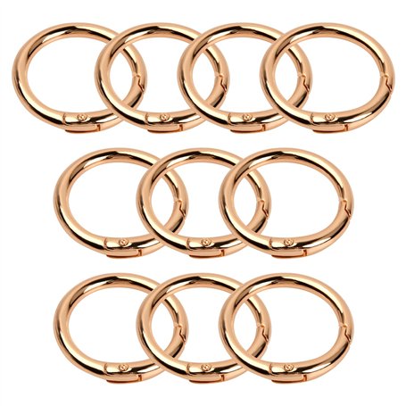 10 Pièces Mousqueton Rond 33mm