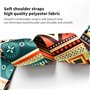 Colexy Sangle de Guitare de style ethnique, Sangle pour ukulélé Ajustable, Bandoulière à Guitare avec extrémités cuir PU, Access