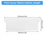 Disnace Lot de 10 plaques de lestage pour rideau à lamelles - 89 mm - Poids de rechange - Store vertical - Blanc - Pour store ve