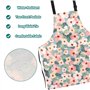 OWill 2 Pack Tabliers de Cuisine Femme Imperméable Tablier Réglable avec Poches pour Cuisine, Jardinage, Restaurant, Barbecue, C
