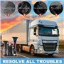 Colexy Klaxon à Air 12V, Son Super Puissant de 150DB à Double Trompette Klaxon de Voiture Universel avec Compresseur pour Véhicu