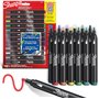 SHARPIE Creative Marker Lot de 12 marqueurs acryliques à pointe ogive + trousse en coton pour personnalisation